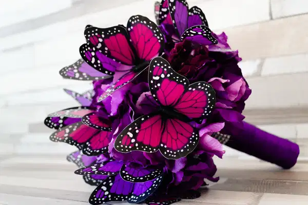 Purple Butterfly Bouquet - Ramos