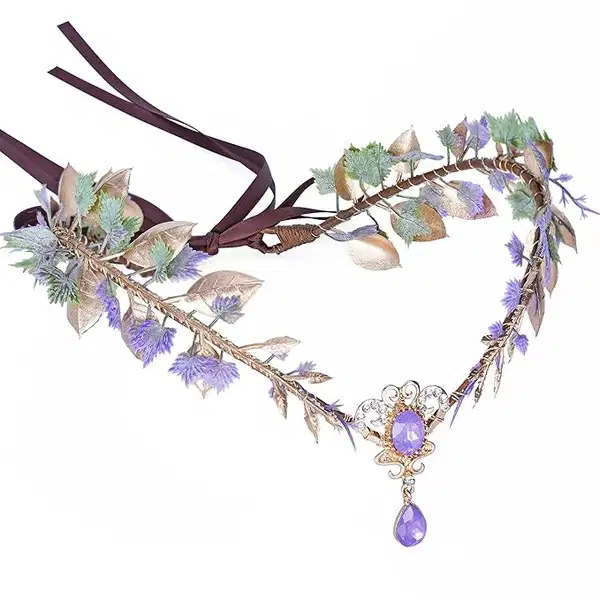 Midnight Starlight Bejeweled Hair Vine - Headpieces
