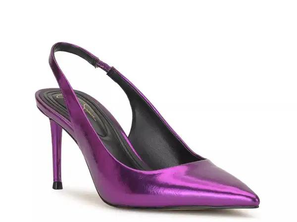 Classic Purple Pointed Toe Heels - Shoes