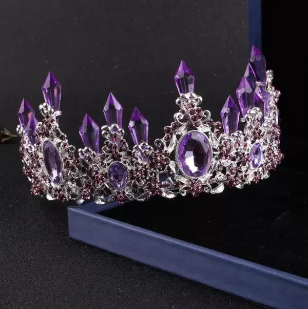 Purple Tiara Rhinestone - Headpieces