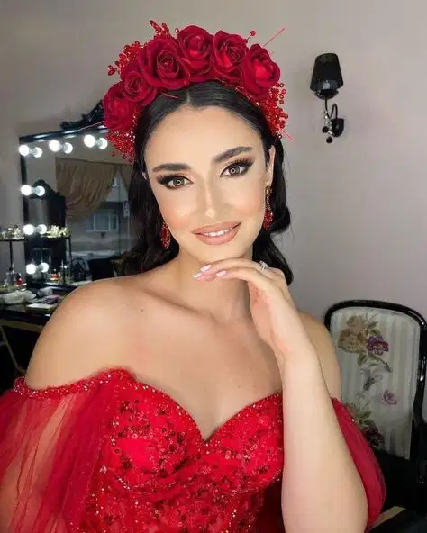 Red Rose Flower Crown - Headpieces