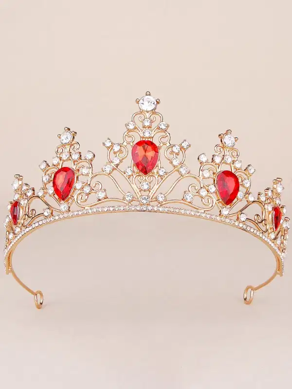 Ruby Red Gala Tiara - Headpieces