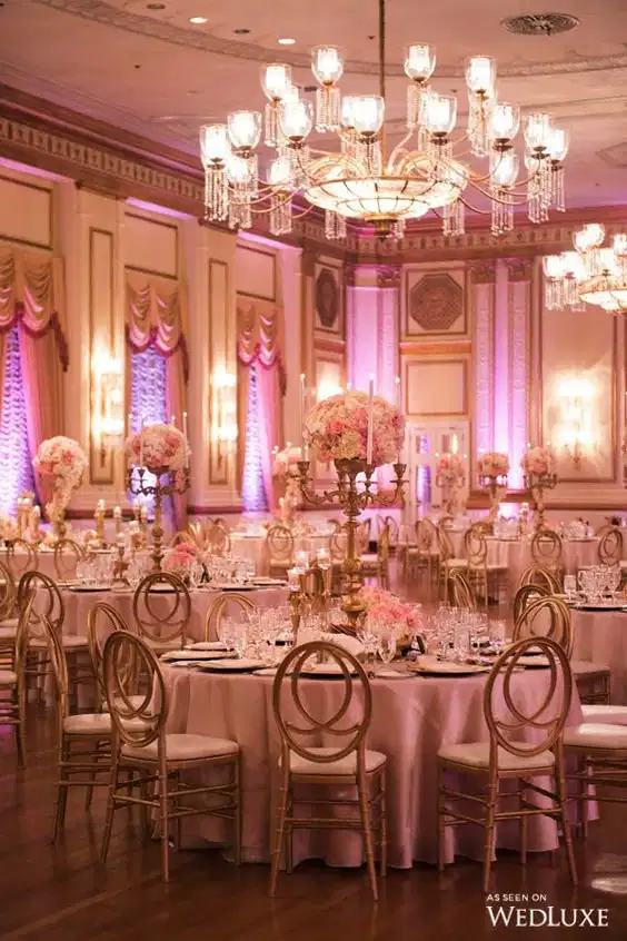 Regal Pink and Gold Decor - Party Vibes