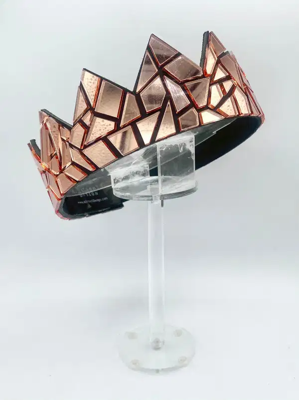Rose Gold Mirror Crown - Headpieces