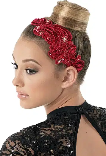 Red Sequin Applique Headband - Headpieces