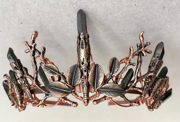 Smoky Quartz Crystal Crown - Headpieces