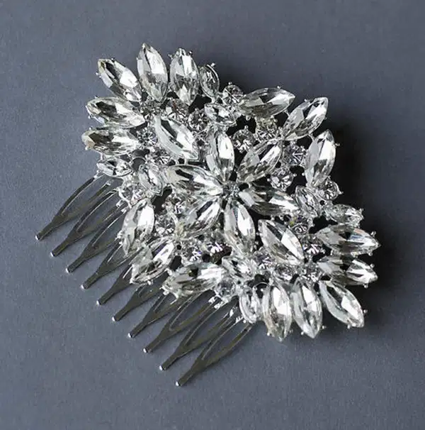 Sparkling Allure Rhinestone Hair Comb - Headpieces