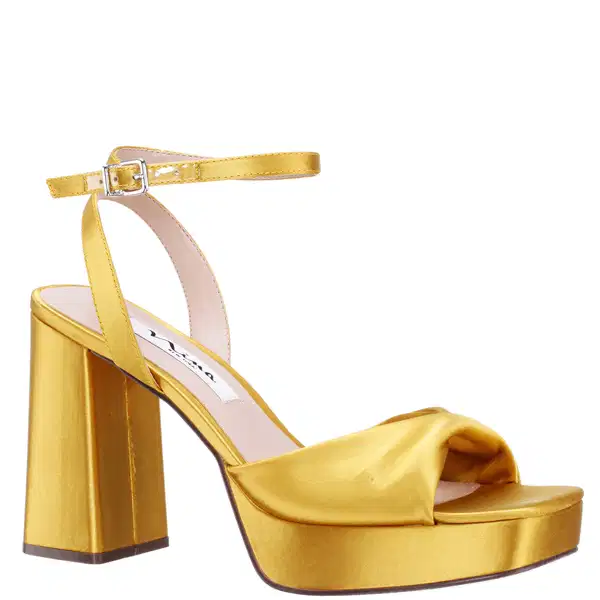 Gold Metallic Platform Sandals - Shoes