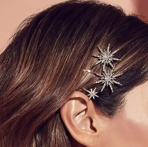 Moon and Star Hair clips - Headpieces