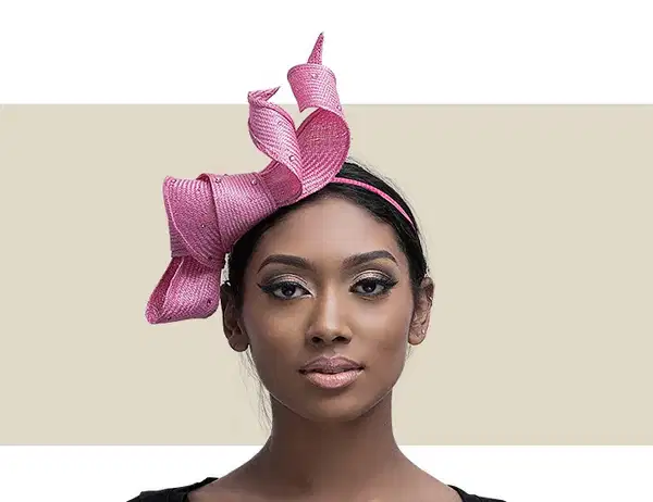 Stefi Rose Pink Fascinator Headband - Headpieces