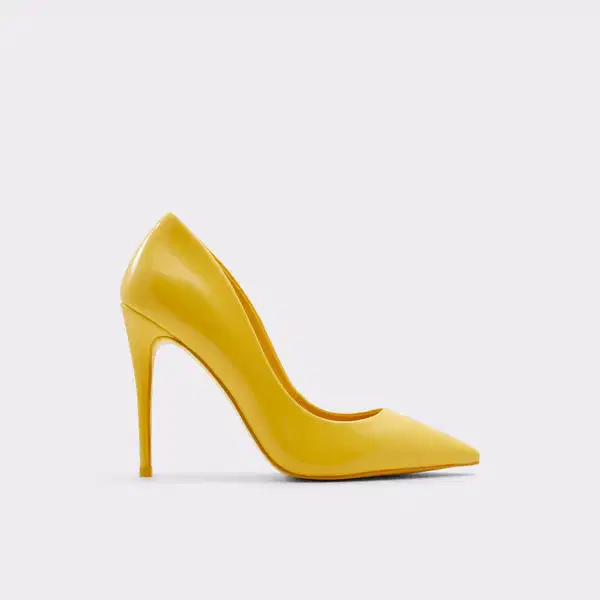 Classic Yellow Stiletto Heels - Shoes