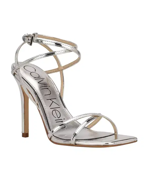 Calvin Klein Tegin Silver Sandal - Shoes