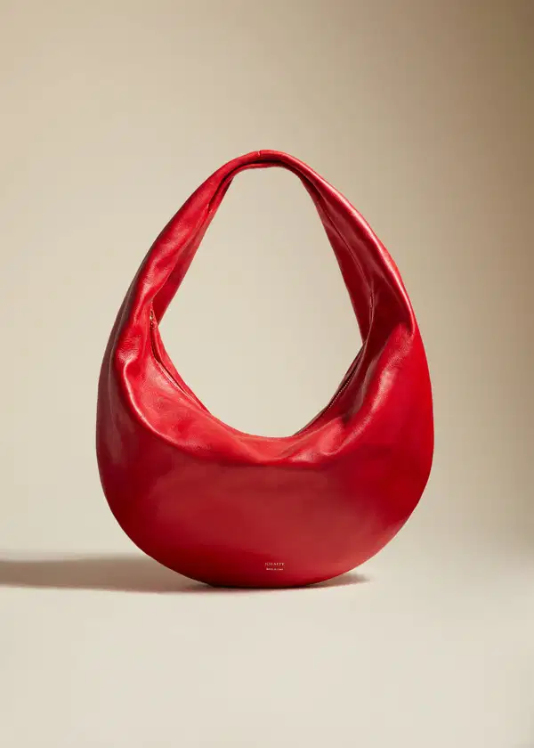 Fire Engine Red Hobo Bag - Purses