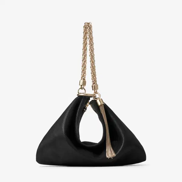 Jimmy Choo Callie Mini Black Leather Shoulder Bag - Purses
