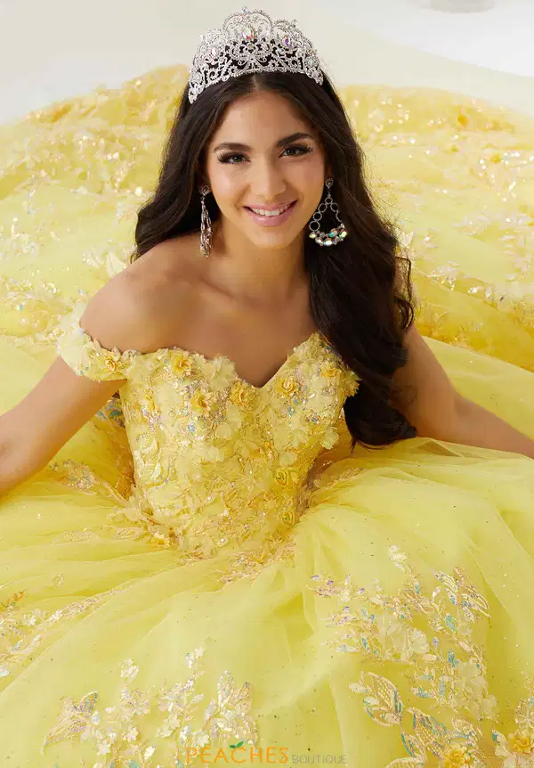 3D Floral Quinceanera Dress by House of Wu - Dresses