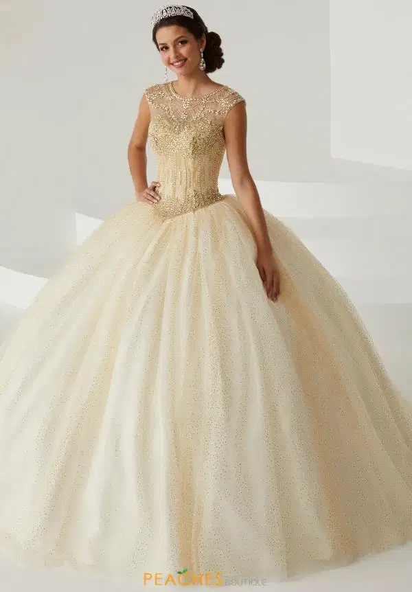 Tiffany Beaded Illusion Gown - Dresses