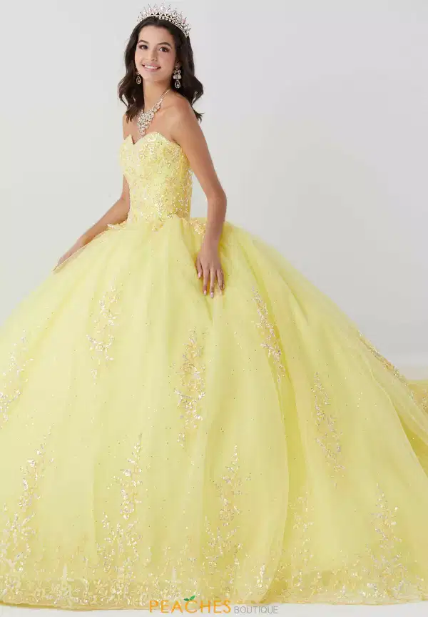 Buttercup Applique Sweetheart Quinceanera Dress - Dresses