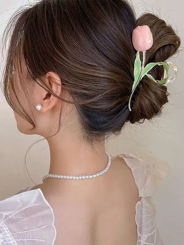 Tulip Designed Hair Claw - Headpieces
