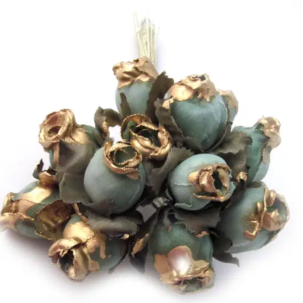 Gold Dipped Green Tulips - Ramos