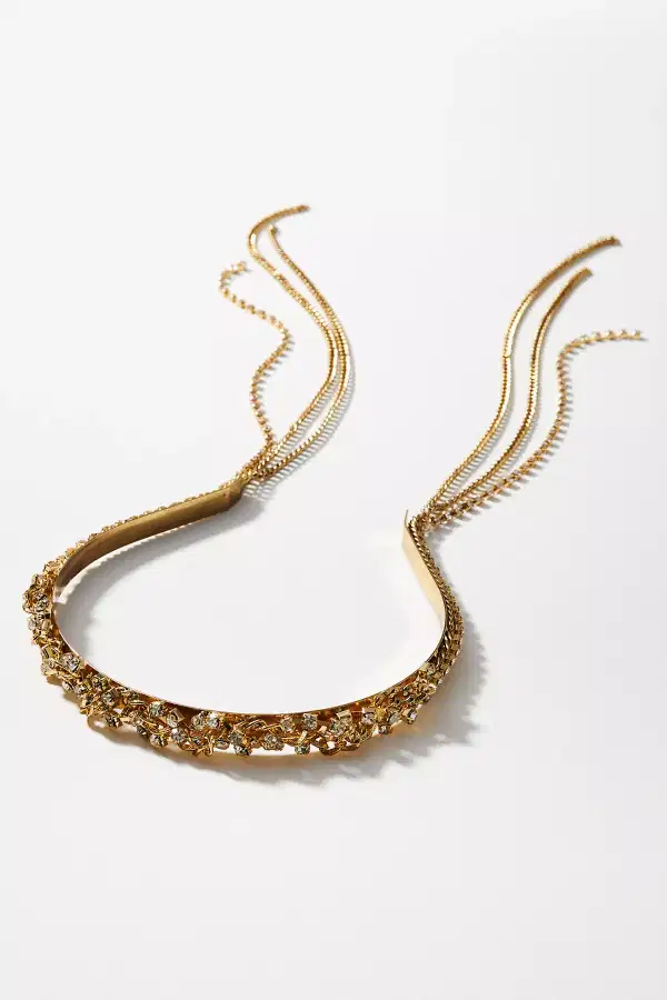Gold Drop Chain Headband - Headpieces
