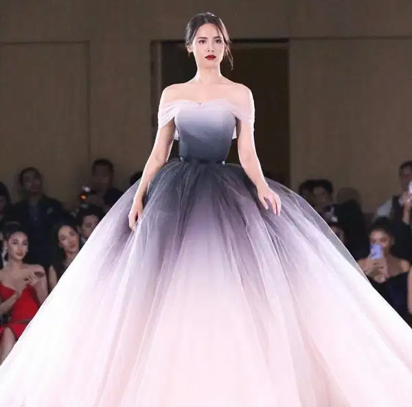 Princess Ombre Pink Ball Gown - Dresses