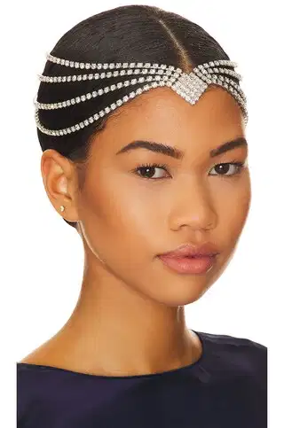 Enchanted Multi Layer Rhinestone Forehead Chain - Headpieces