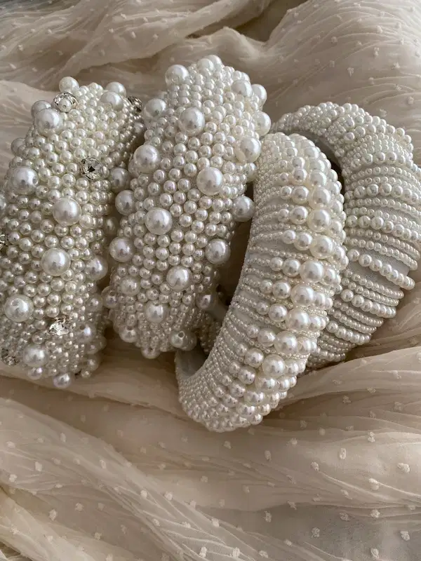 Pearl Padded Matador Headbands - Headpieces