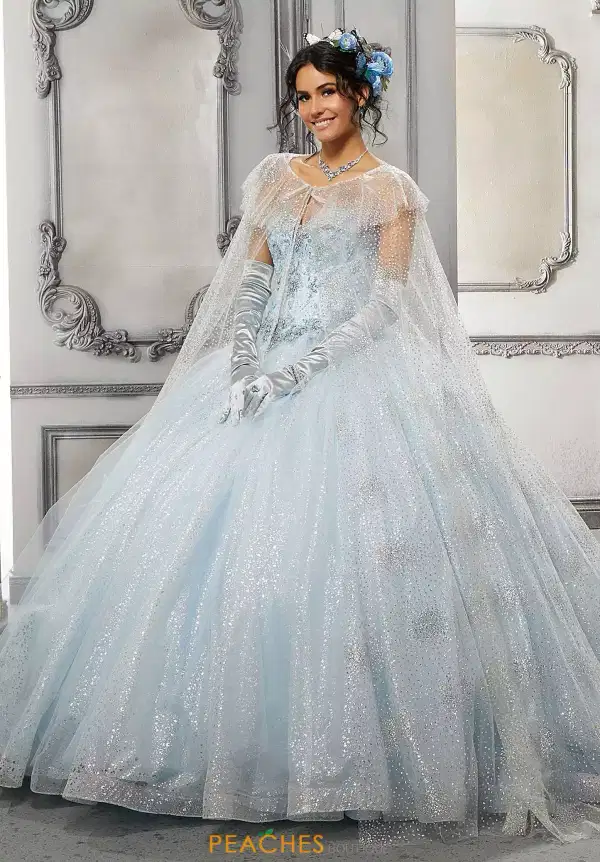 Vizcaya Crackle Glass Glitter Cape - Dresses