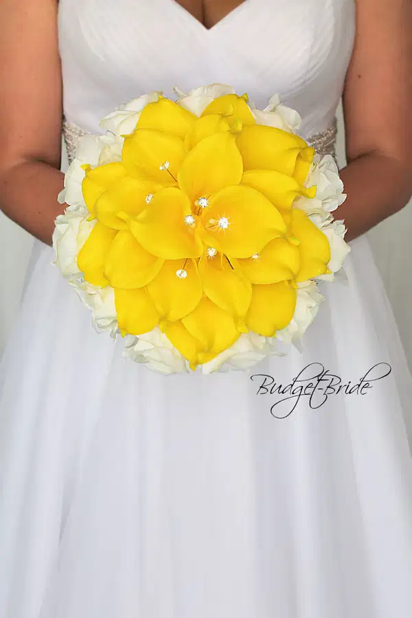 Yellow Collard Cascading Flowers - Quinceañera Ramos
