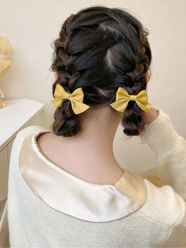 Double Trouble Yellow Bows - Headpieces