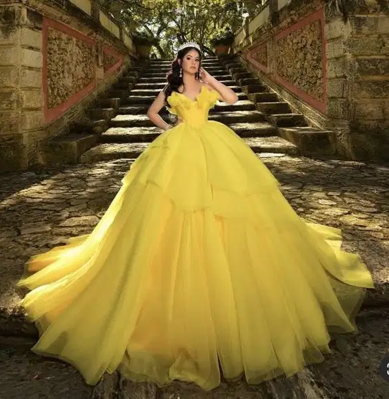 Yellow Princesa Gown - Dresses
