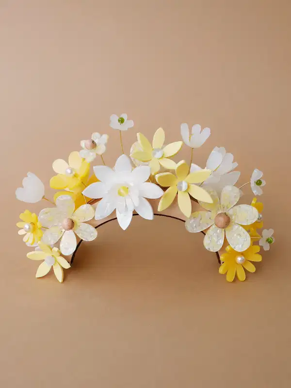 Meadow Flowers Headpiece in Yellow - Headpieces