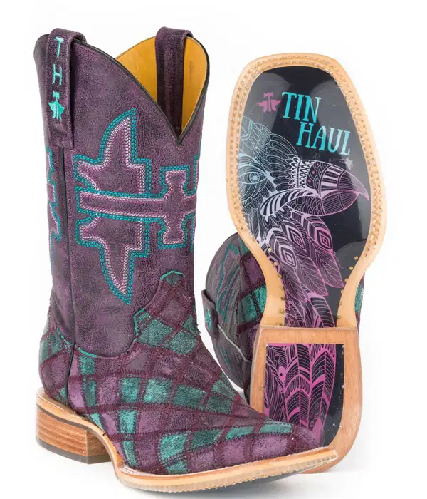 Tin Haul Purple Boots - Shoes