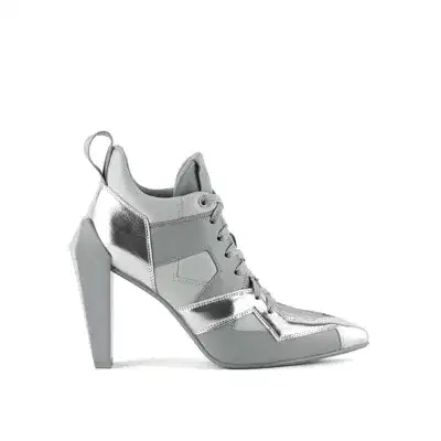 Gem Sneaker Hi In Silver - Shoes