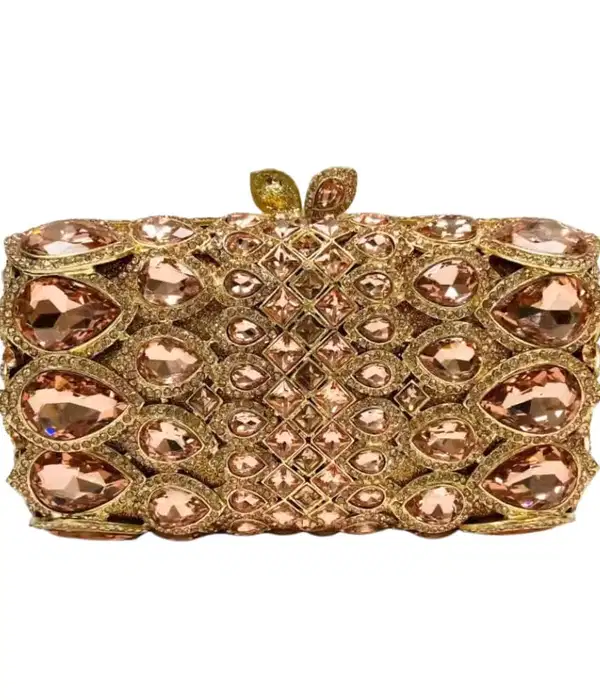 Rainora Droplets Rhinestone Clutch - Quinceañera Purses