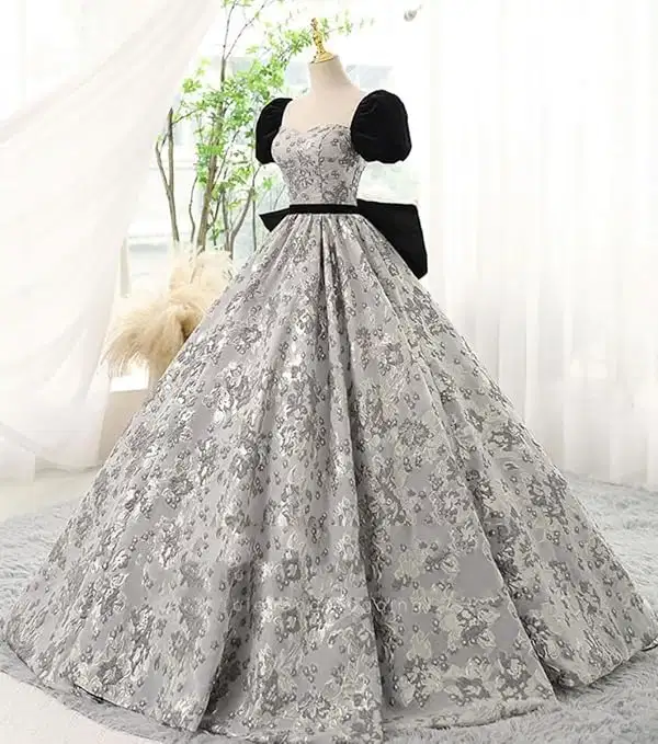 Quinceañera Ball Gown in Gray - Dresses