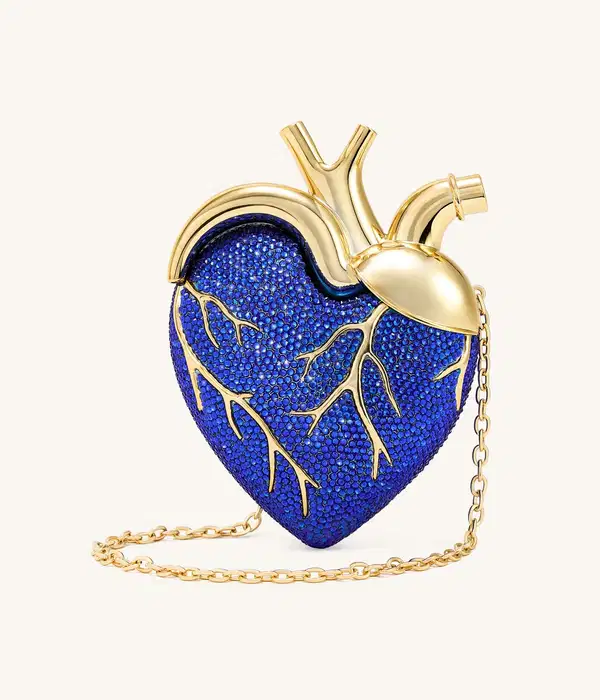 Crystal Heart Shaped Bag - Quinceañera Purses