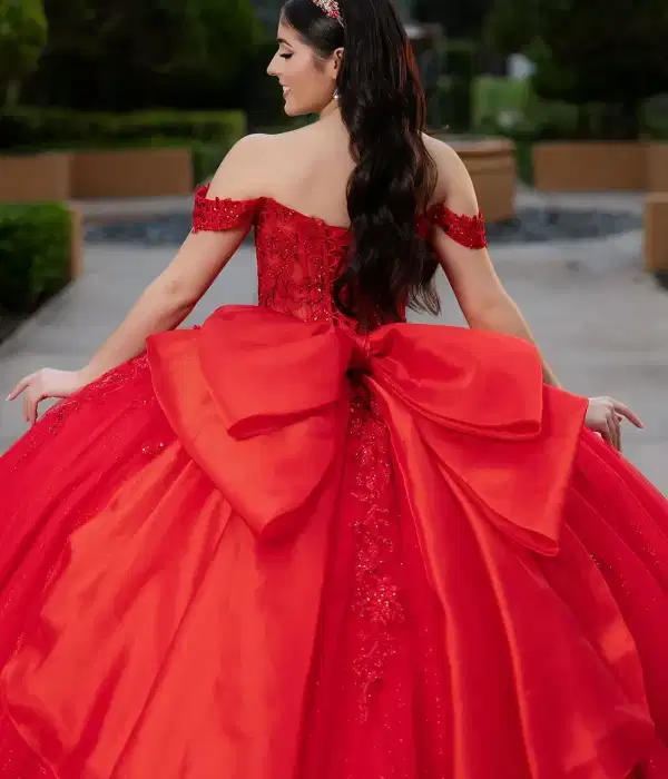 Red Celia Quinceanera Gown - Dresses
