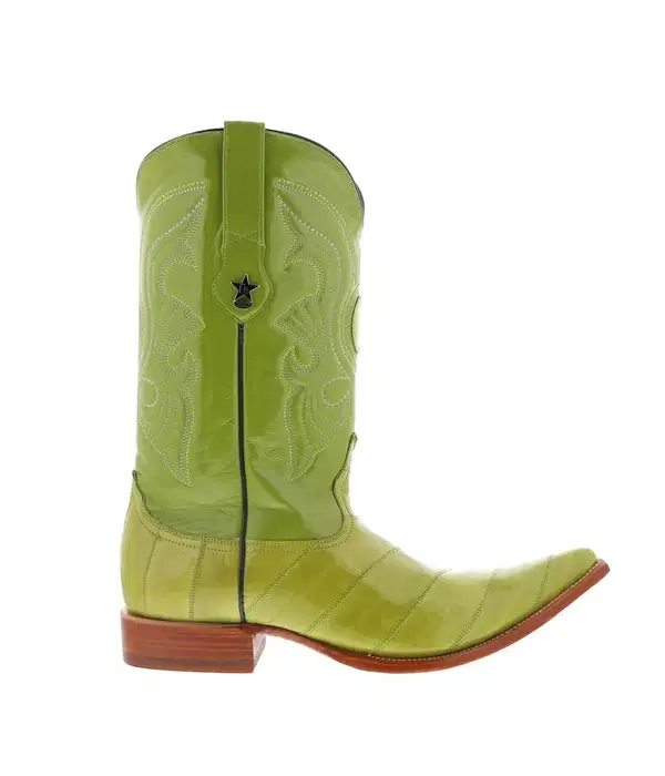 Green Cowboy Western Boots - Shoes