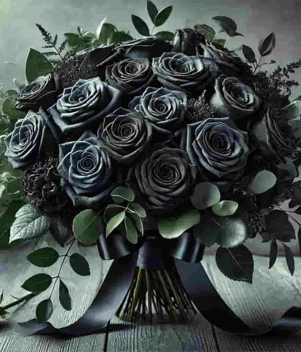 Mystique Black Rose Bouquet - Ramos