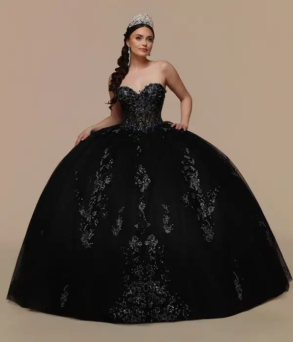 Black Quinceañera Gown 80663 - Dresses
