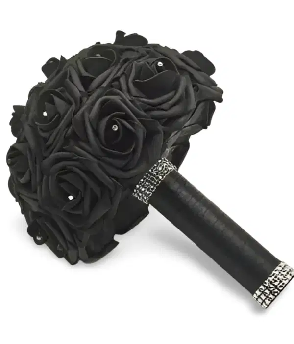 Black Bouquet Made with Real Roses - Ramos