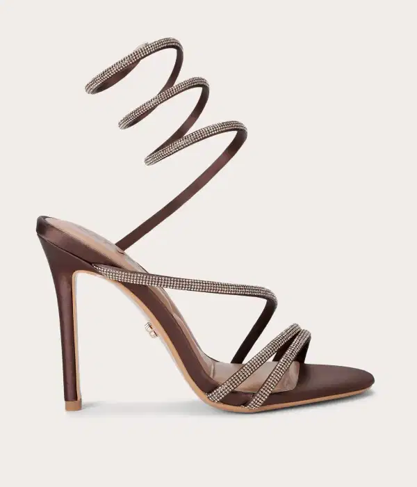 Spiral Brown Heel - Shoes