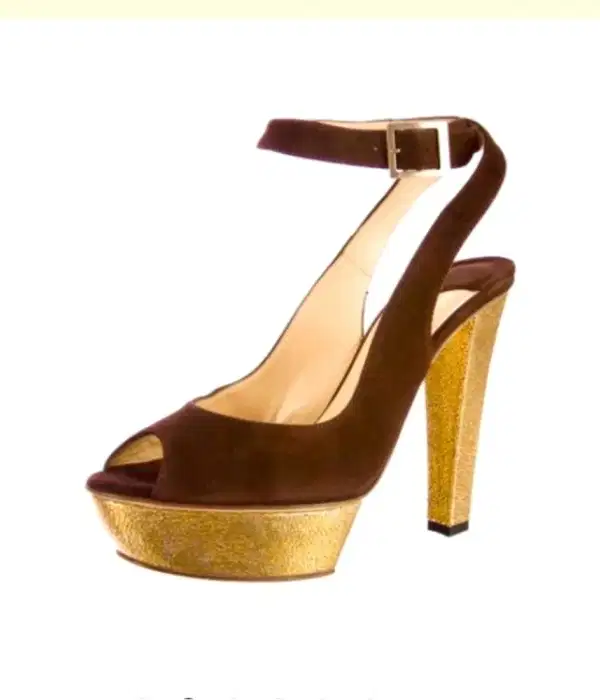 Jimmy Choo Chocolate Suede Iona Pumps - Shoes