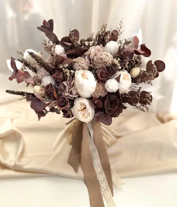 Mocha Beige Floral Bouquet - Ramos