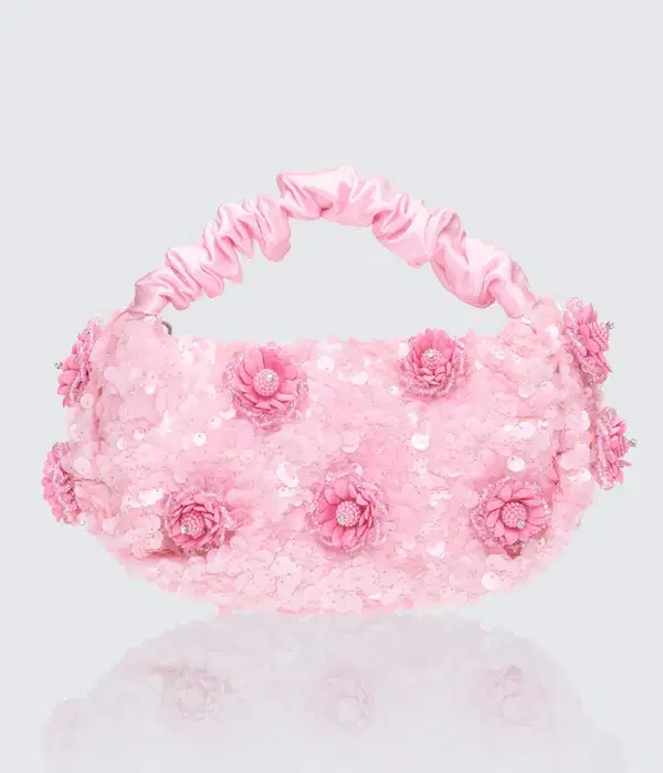 Caelora Pink Sequin Grab Bag - Quinceañera Purses