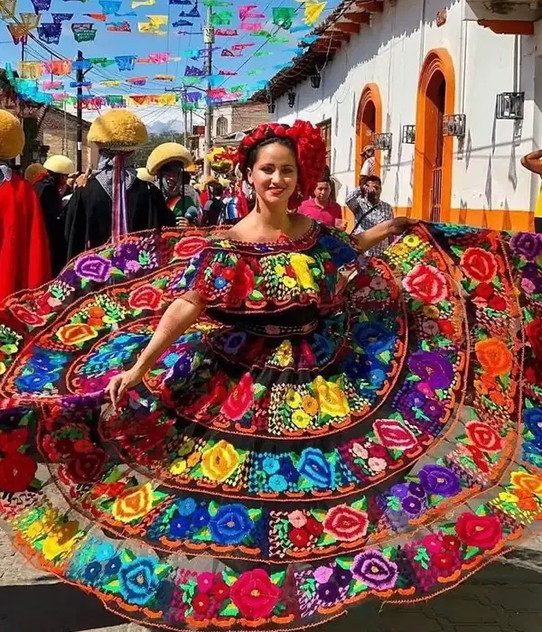 Colorful Embroidery Mexican Charro Dress - Quinceañera Dresses