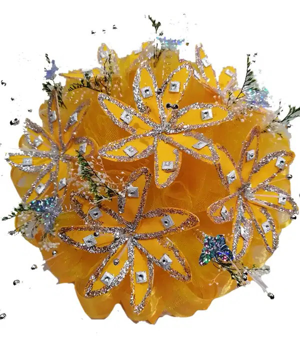 Sweet 15 Yellow Silk Floral Fantasy Bouquet - Ramos