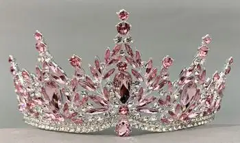 Dusty Pink Deluxe Tiara - Headpieces