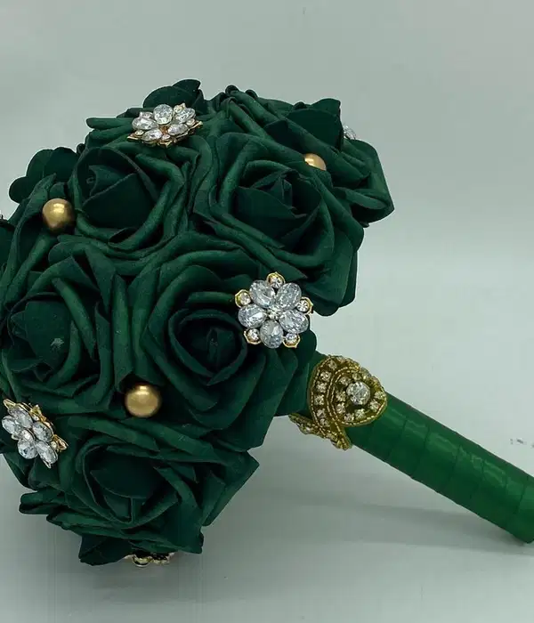 Emerald Green Rose Bouquet - Ramos